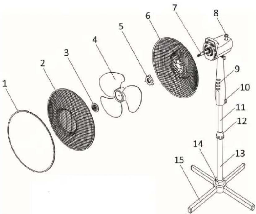 Emerio FN114204.2 - DESCRIPTION DES PIECES - 1
