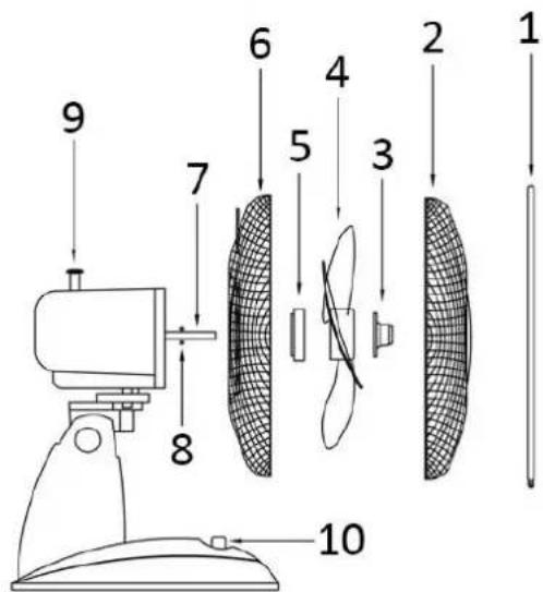 Emerio FN114203.3 - DESCRIPTION DES PIÈCES - 1
