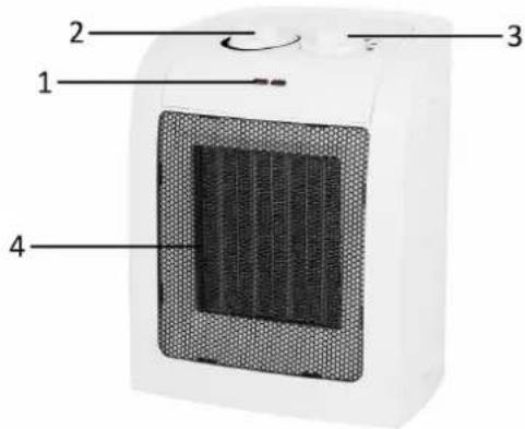 Emerio FH106145.5 - Heat setting: - 1