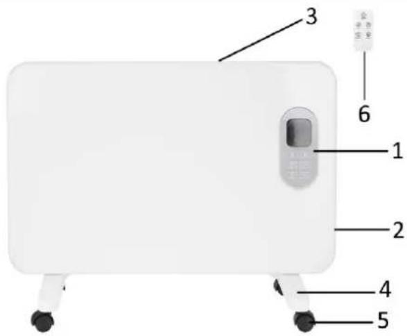 Emerio PH117294.1 - Control panel and digital display - 1