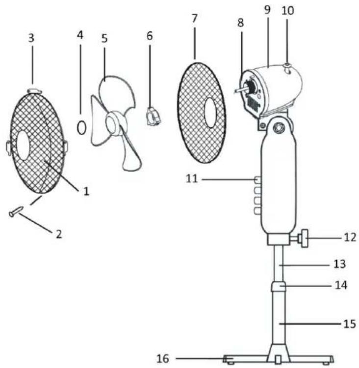 Emerio FN111557.1 - PARTS DESCRIPTION - 1