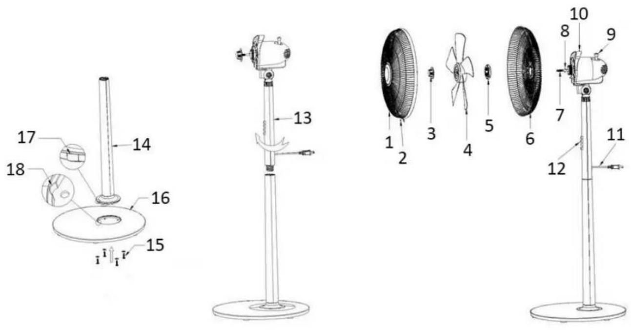 Emerio FN110477.2 - DESCRIPTION DES PIÈCES - 1