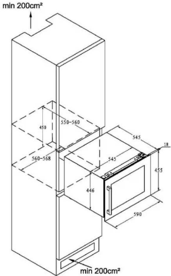 CLIMADIFF CBI28S1B - Inbouwschema - 1