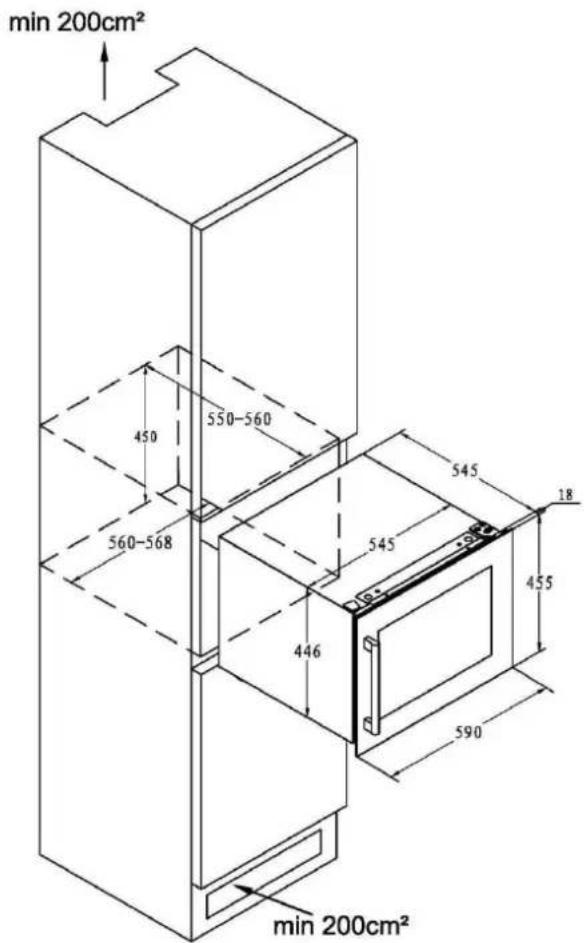 CLIMADIFF CBI28S1B - Built-in installation drawings - 1