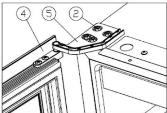 CLIMADIFF CBI28S1B - Reversing the door - 6