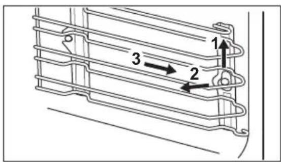 ZANUSSI ZVEKM6KN - How to remove: Shelf supports - 1