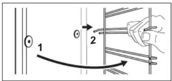 ZANUSSI ZOHKC1X2 - How to remove: Shelf supports - 2