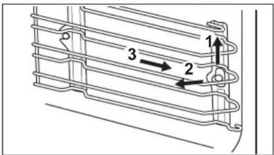 ZANUSSI ZVEKM8KN - How to remove: Shelf supports - 1