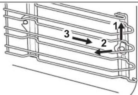 ZANUSSI ZVEKM7XN - Retrait des supports de grille - 1