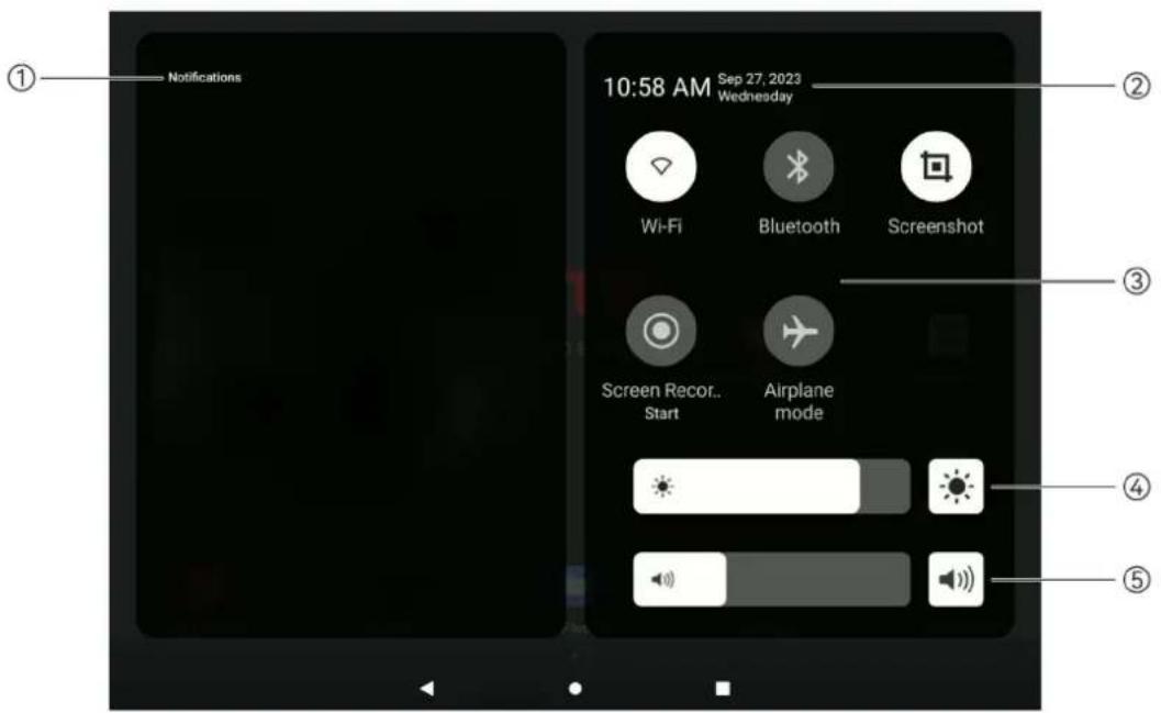 Autel EVO MAX 4T - Menu des raccourcis - 1