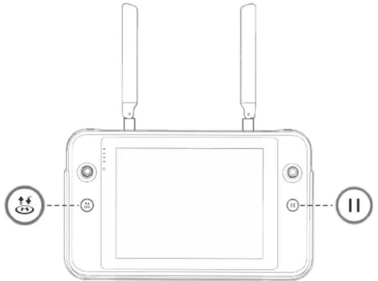Autel EVO MAX 4T - Bouton de décollage/retour au point de départ et bouton pause - 1