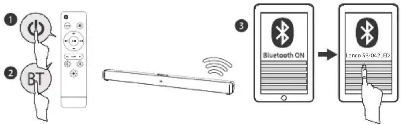LENCO SB042LED - Connect to Bluetooth Device - 1