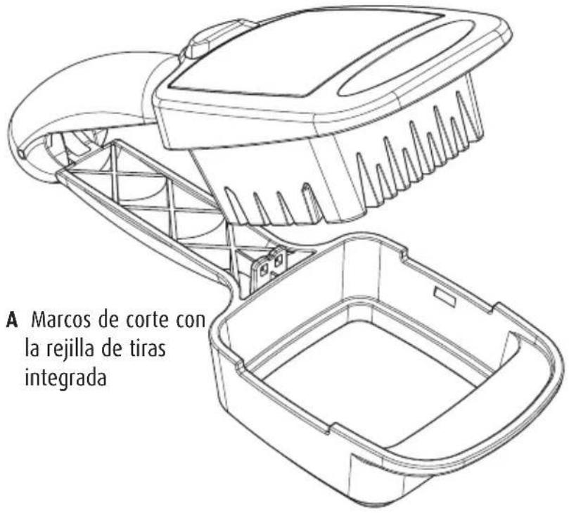 A Marcos de corte con la rejilla de tiras integrada