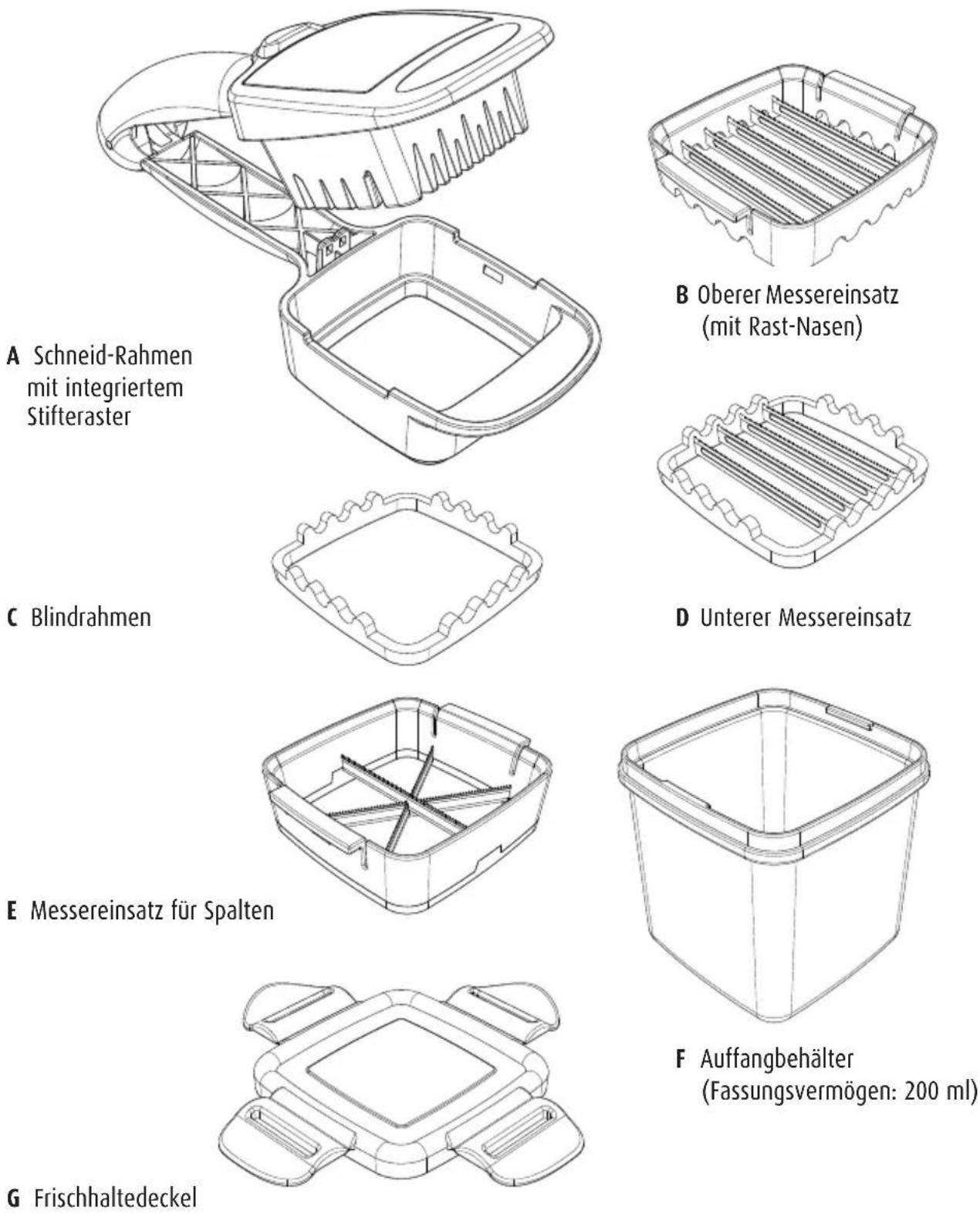 GENIUS Nicer Dicer Quick - Komponenten - 1