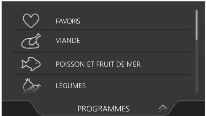 ASKO OCS8678GG - Sélection d'un programme - 1