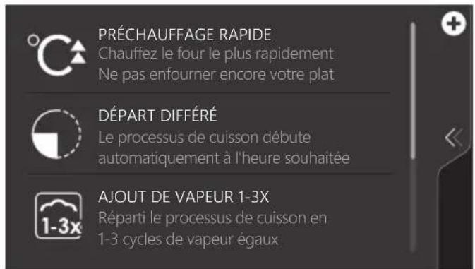 ASKO OCS8678GG - Utilisation du menu « plus - 3