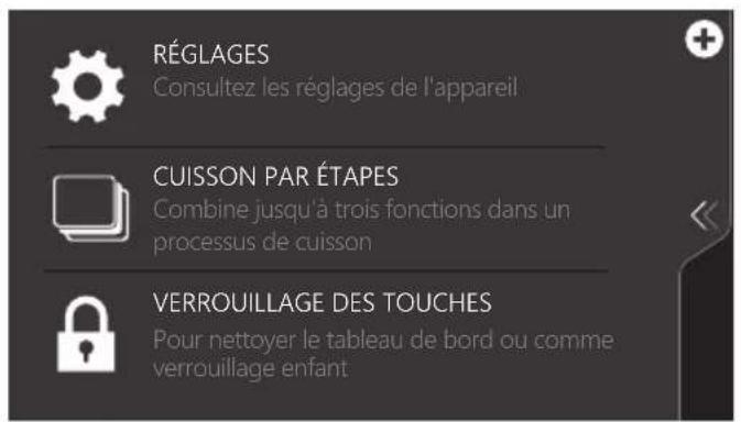 ASKO OCS8678GG - Utilisation du menu « plus - 2