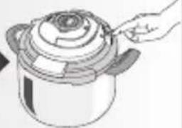 TEFAL Clipso + Precision P44115 - Pressure cooking has just finished: - 5