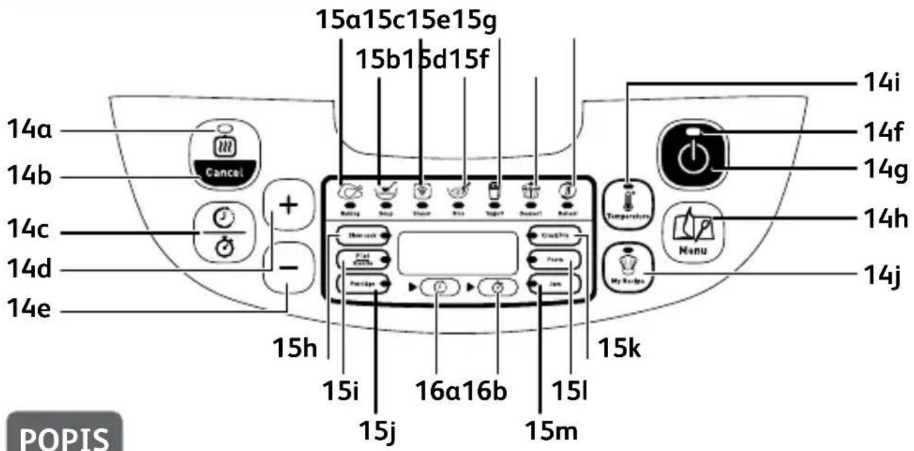 TEFAL Sphericook RK7458 - OVLÁDACÍ PANEL - 1