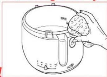 TEFAL Maxi Fry FF1055 - Cleaning the fryer - 1