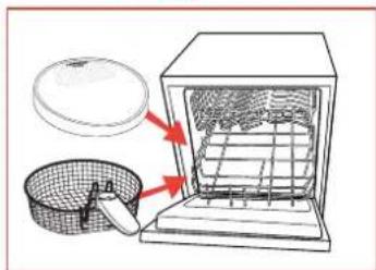TEFAL Maxi Fry FF1055 - Cleaning the lid and the basket - 1