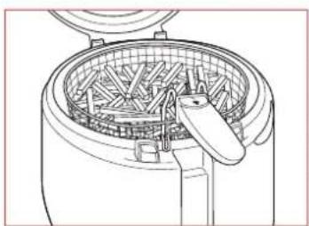 TEFAL Maxi Fry FF1055 - Uitnemen van het frituurmandje - 2