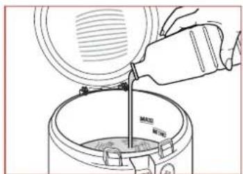 TEFAL Maxi Fry FF1055 - Füllen Sie den Frittierbehälter - 1