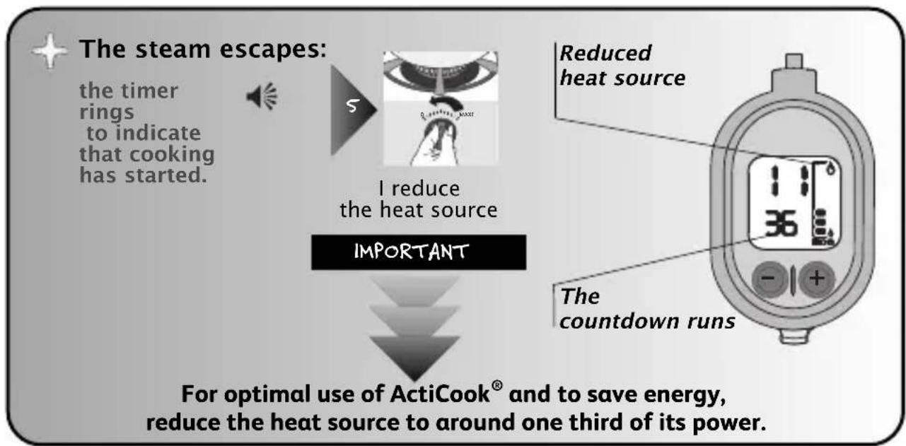 TEFAL Acticook P43015 - Using the timer - 3