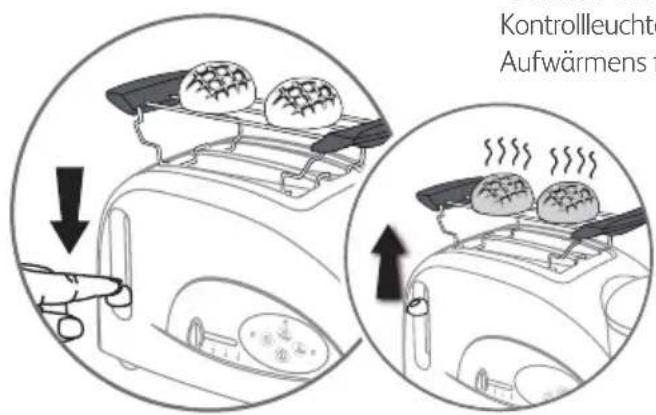 TEFAL Toast N Egg TT5515 - Aufwärmen von Croissants, Brötchen, Feingebäck - 5