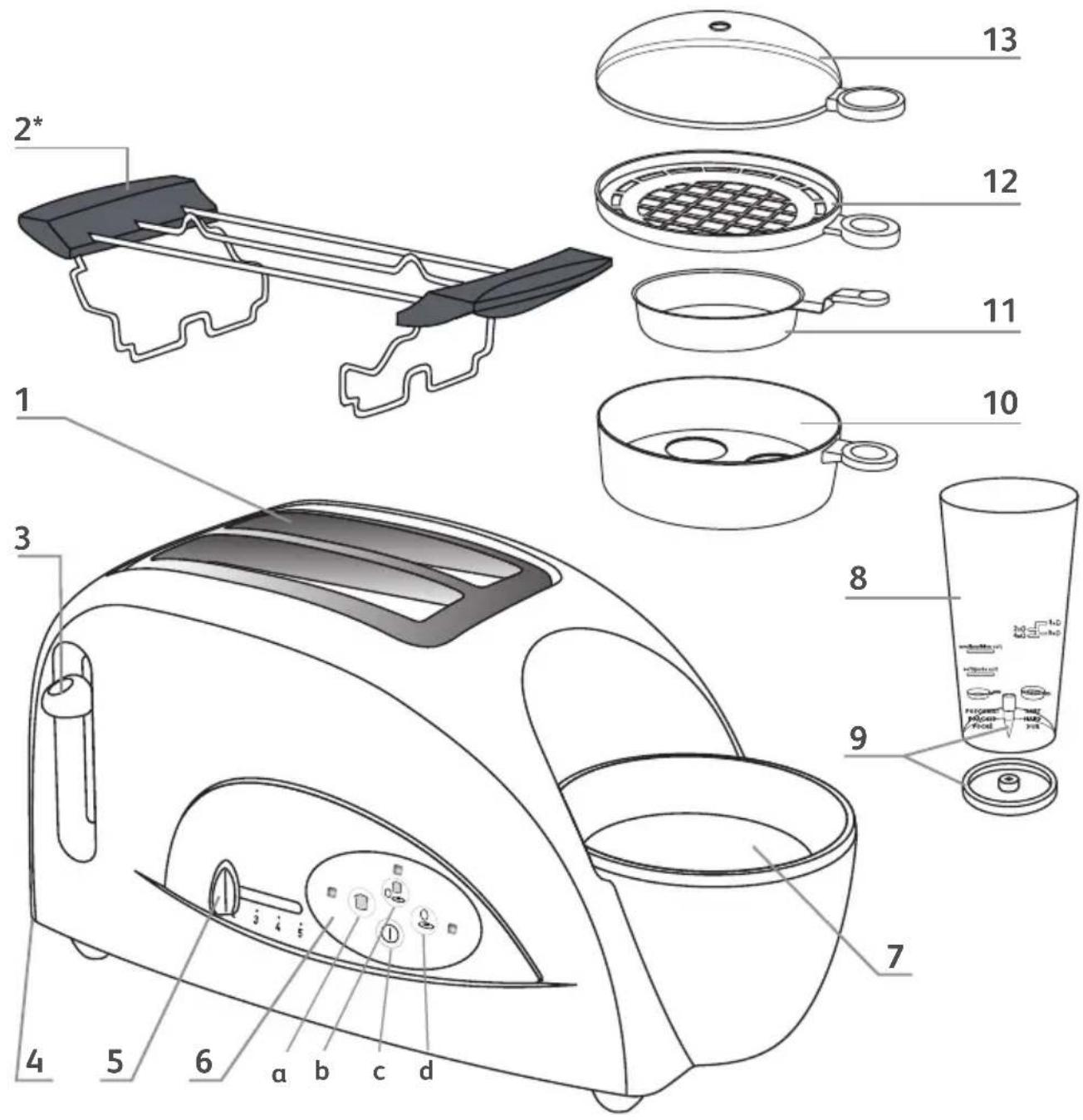 TEFAL Toast N Egg TT5515 - TOAST'N EGG - 2