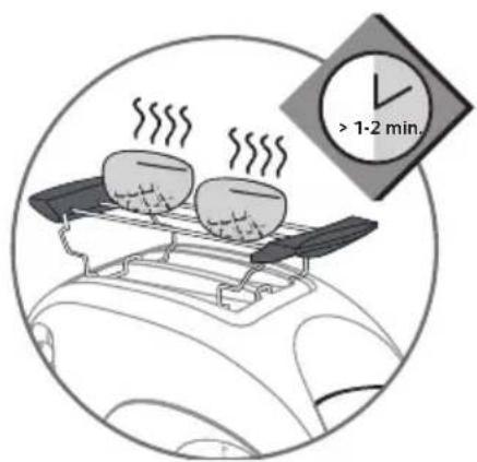 TEFAL Toast N Egg TT5515 - Croissantien, sämpylöiden ja makeiden leivonnaisten lämmitys - 6