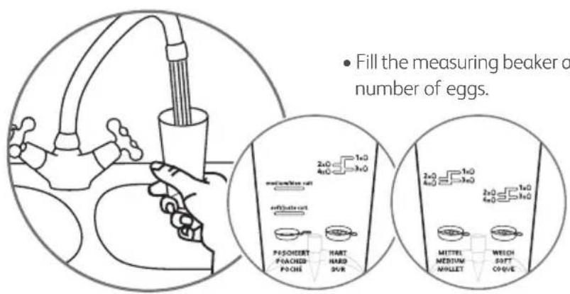 TEFAL Toast N Egg TT5515 - 1^st stage: eggs and pre-cooked dishes - 1