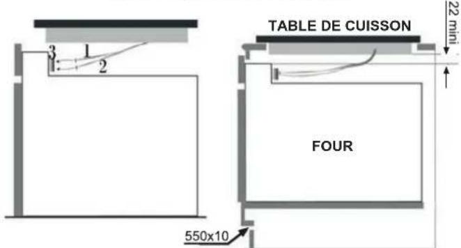 TABLE DE CUISSON FOUR 550x10 22 mini