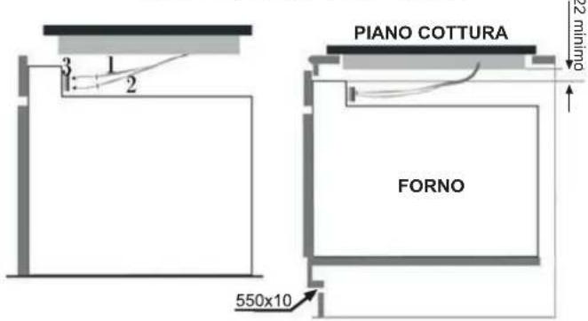 PIANO COTTURA FORNO 550x10