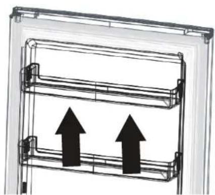 Veripart VPTMKV48W - - Installing the door compartments - 2