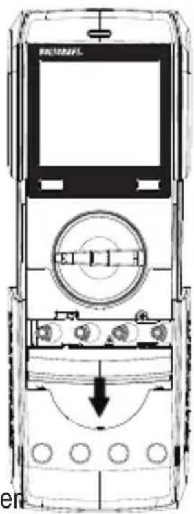 VOLTCRAFT VC252 - Het batterij-/zekeringvak openen - 1