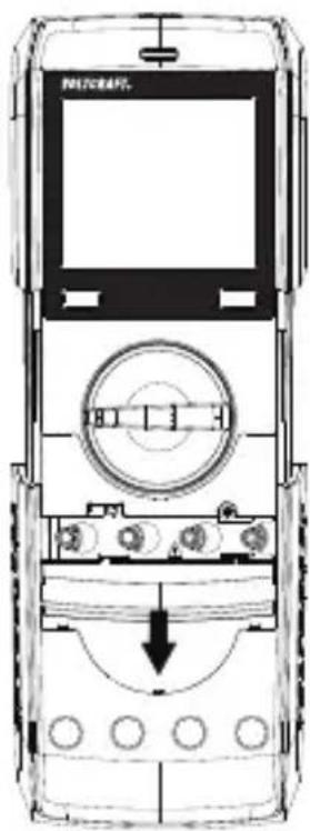 VOLTCRAFT VC252 - Öffnen des Batterie-/Sicherungsfachs - 1