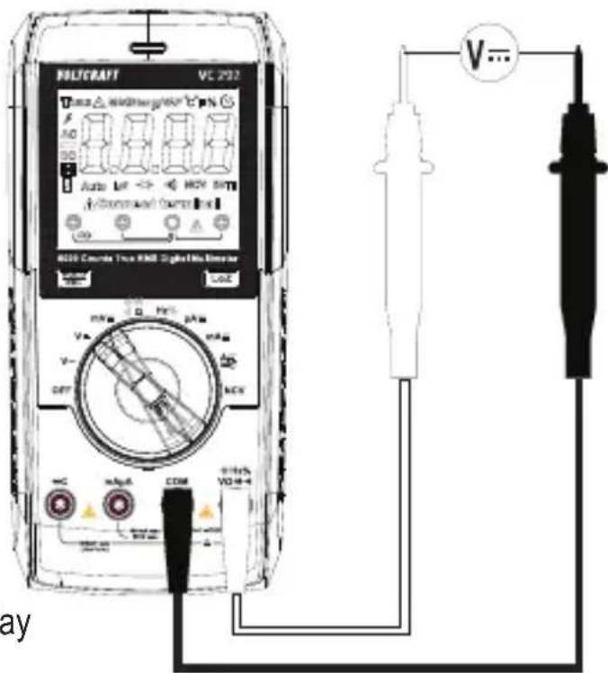 VOLTCRAFT VC292 - mV/DC-spanning meten ("mV=") - 1