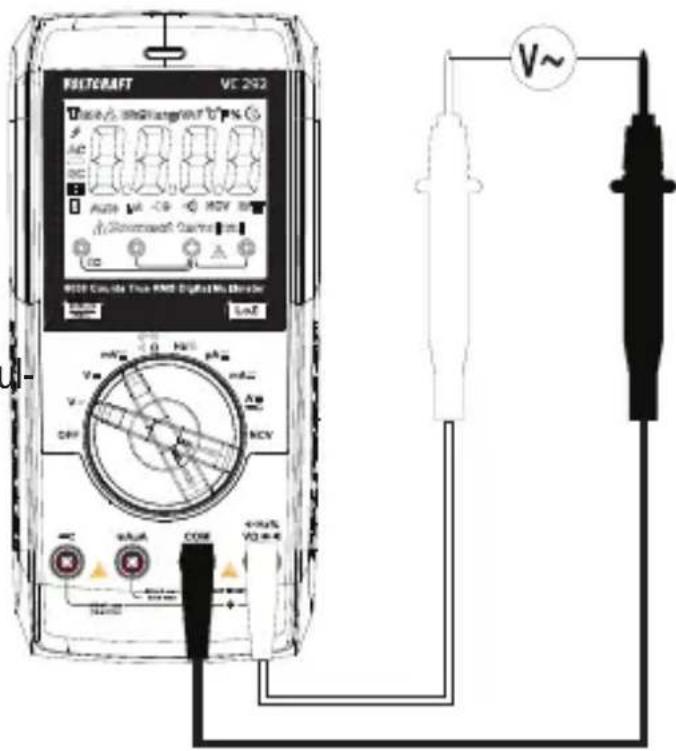 VOLTCRAFT VC292 - mV/AC-spanning meten "mV"\~ - 1