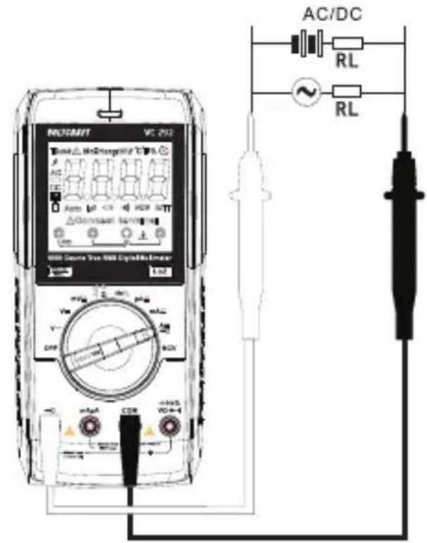 VOLTCRAFT VC292 - Mesure de courants continus (mA/μA ≡ - 2