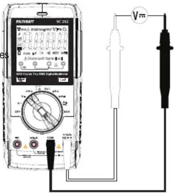 VOLTCRAFT VC292 - Mesure de la tension CC (« V=») - 1