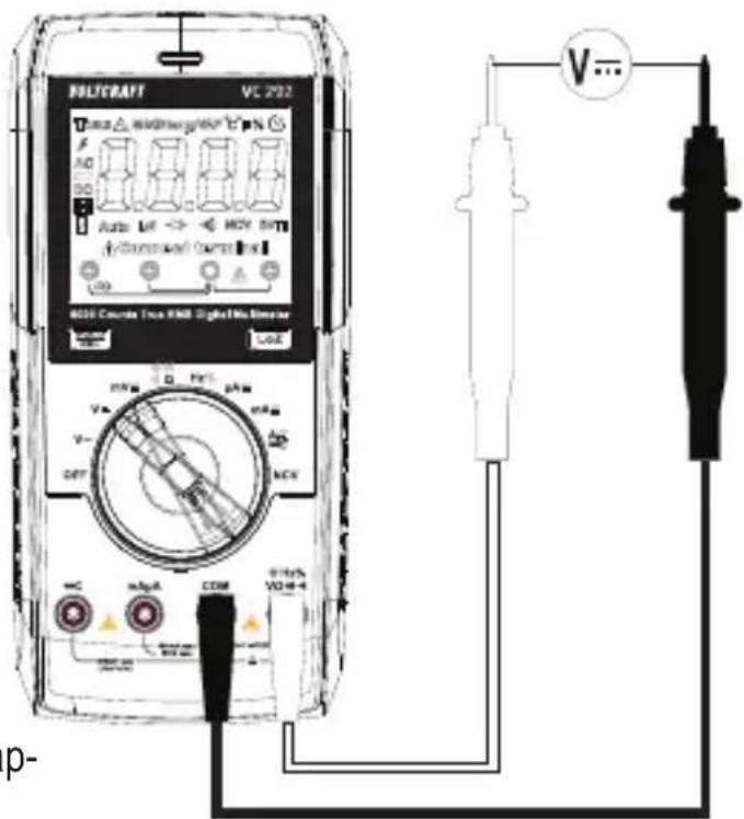 VOLTCRAFT VC292 - Measure mV/DC voltage ("mV") - 1