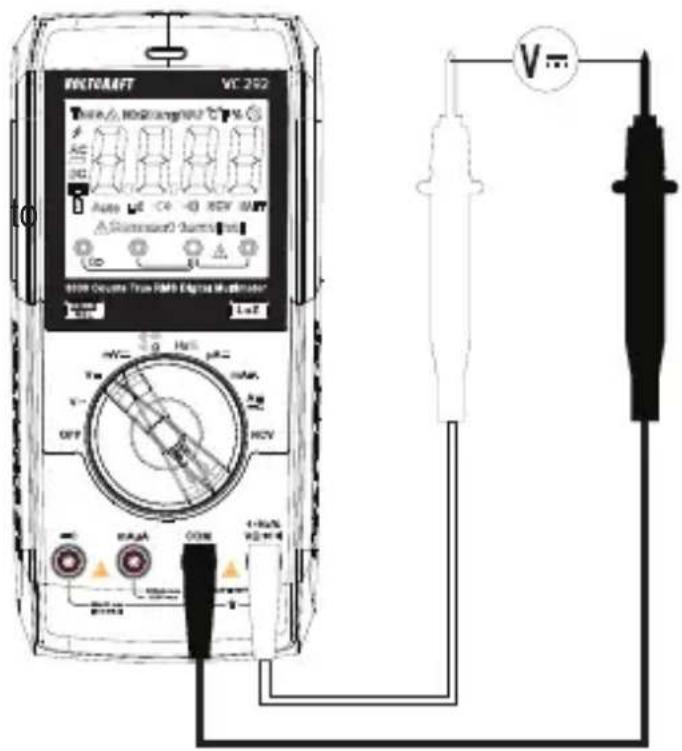 VOLTCRAFT VC292 - Measure DC voltage ("V=") - 1