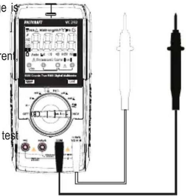 VOLTCRAFT VC292 - Switching the multimeter on and off Multimeter - 1