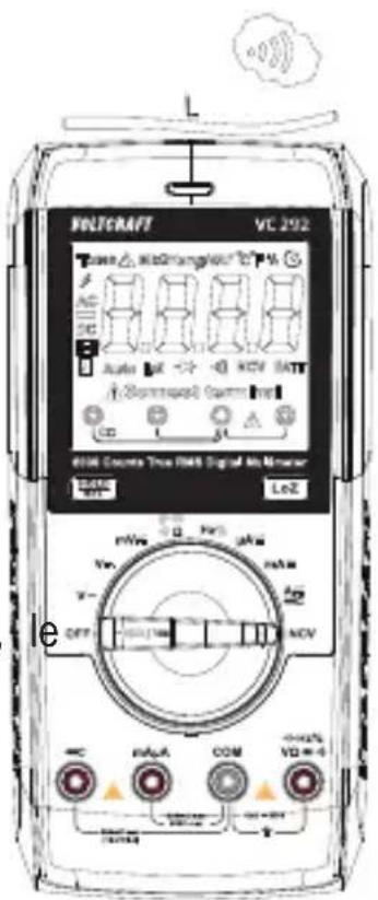 VOLTCRAFT VC292 - Test de tension alternative sans contact « NCV ». - 2