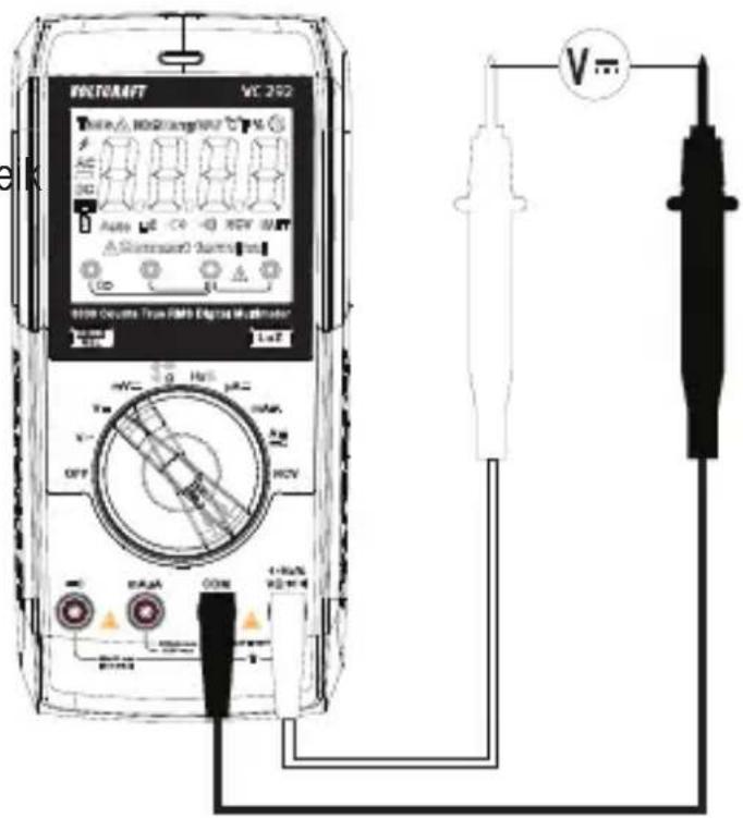 VOLTCRAFT VC292 - DC-spanning meten ("V=") - 1