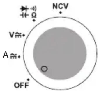 NCV + - Ω V ≈* A ≈* OFF