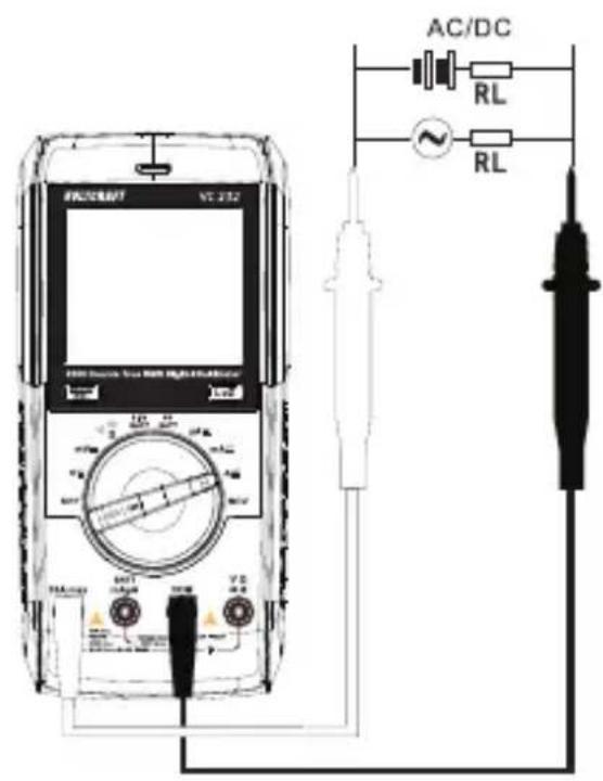 VOLTCRAFT VC232 - Suivez les étapes ci-dessous pour mesurer les courants CC (a ≠) - 2