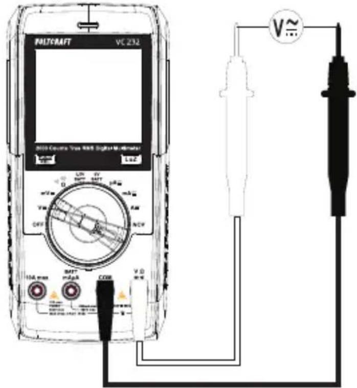 PALTCAFT VC 232 2000 Course Test RMS Digital Multimeter LHZ OFF VDD 10A max BMT mA CCB V D V~ V~