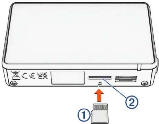 GARMIN Dash Cam Live - Installation d'une carte mémoire - 1
